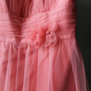 Strapless bridesmaid dress